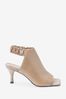 Taupe Signature Leather Ruched Shoe Boots