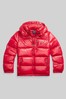 Polo Ralph Lauren Red Logo Glossed Down Water-Repellent Jacket