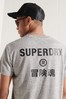 Superdry Grey Corporate Logo T-Shirt