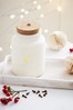White Festive Spice Scented Jar Candle
