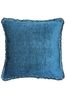 Riva Paoletti Teal Blue Astbury Chenille Polyester Filled Cushion