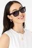 Accessorize Faith Black Flat Top Sunglasses