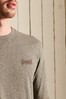 Superdry Brown Organic Cotton Vintage Logo Embroidered Top