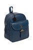 Conkca Eloise Snorkel Blue Leather Backpack