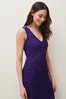 Phase Eight Purple Osanne Tapework Lace Maxi Dress