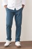 Blue Slim Fit Stretch Chino Trousers