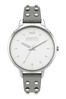 Missguided Grey Watch With Satin Silver Dial