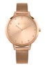 Missguided Rose Gold Watch With Sunray Dial