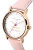 Daisy Dixon Blaire Pink Leather Strap Watch With White Dial