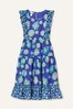 Monsoon Blue Daisy Print Midi Dress