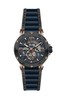 Cerruti 1881 Velletri Black/Blue Silicone Bracelet Watch