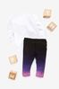 Hype. Baby Purple Ombre T-Shirt And Leggings Set