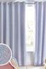 Lilac Sequin Eyelet Blackout Curtains