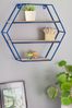 Blue Hexagon Wire Shelf