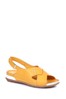 Pavers Yellow Leather Slingback Sandals