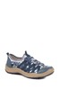 Pavers Navy Blue Floral Bungee Trainers