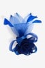 Aela Cobalt Blue Crinkle Flower Hair Clip