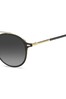 BOSS Black/Gold Gold Round Brow Bar Sunglasses