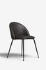 Set Of 2 Iva Dining Chairs With Black Legs