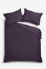 Blackberry Purple Cotton Rich Duvet Cover and Pillowcase Set
