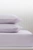 Lilac Purple Cotton Rich Deep Fitted Sheet
