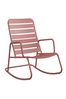 Novogratz Red Roberta Outdoor Rocking Chair