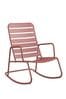 Novogratz Red Roberta Outdoor Rocking Chair