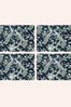 Set of 4 Blue Belvedere Placemats