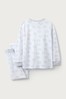 The White Company Grey Lion Print Pyjamas