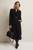 Phase Eight Black Susie Stand Up Collar Coat
