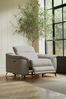 Chunky Weave Dove Grey Paolo Chair Power Recliner