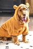 Tan Brown Hooded Teddy Dog Jacket