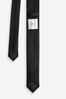 Black Skinny Twill Tie