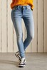 Superdry Blue Mid Rise Skinny Jeans