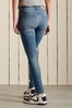 Superdry Blue Mid Rise Skinny Jeans