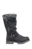 Pavers Womens Wide Fit Casual Mid Calf detail Boots