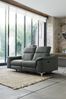 Napoli Leather Mid Grey Paolo Sofa Power Recliner