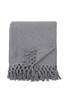 Bloomingville Grey Delta Recycled Cotton Throw