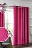 Fuchsia Pink Heavyweight Chenille Eyelet Lined Curtains