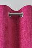 Fuchsia Pink Heavyweight Chenille Eyelet Lined Curtains