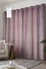 Mauve Purple Matte Velvet Eyelet Lined Curtains