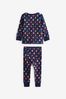 Purple/Navy Floral Pyjamas 3 Pack (12mths-11yrs)