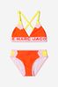 Girls Cheetah Print Bikini in Orange