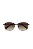 Ted Baker Classic Metal Rectangular Sunglasses with Adjustable Nose Pads