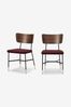 MADE.COM Set of 2 Raspberry Pink Amalyn Dining Chairs