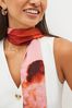 Pink Watercolour Skinny Scarf