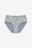 Blue/White Floral Character 7 Pack Briefs (1.5-16yrs)