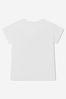 Girls Cotton Jersey Logo T-Shirt in White