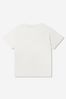 Girls Cotton Jersey Sunflower T-Shirt in White