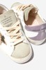 Unisex Leather And Suede Super-Star Trainers in White
